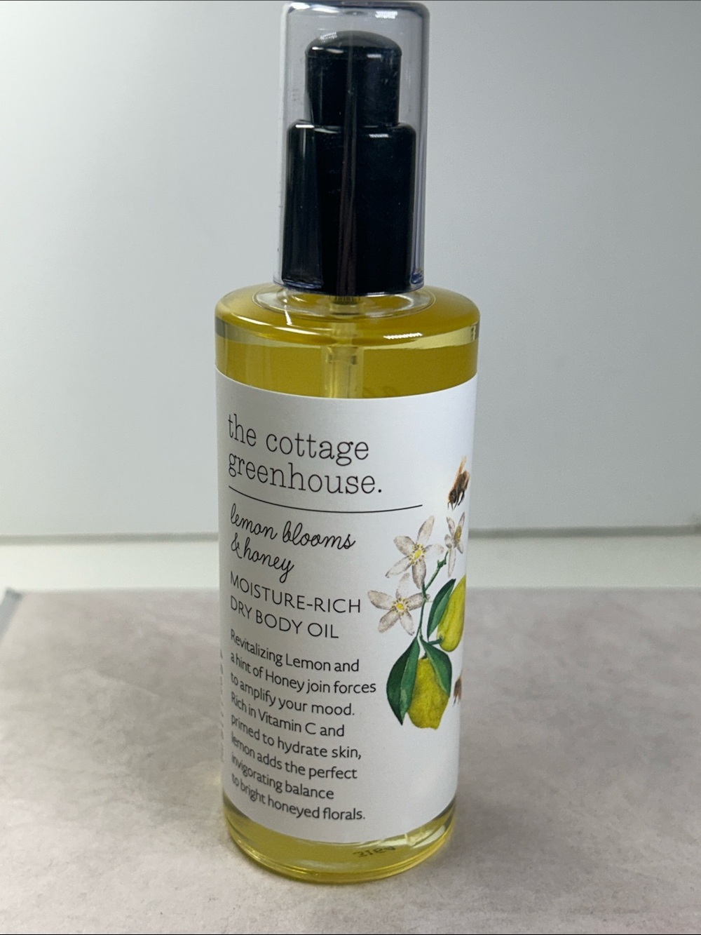 The Cottage Greenhouse Lemon Blooms & Honey Body Oil 4 fl oz